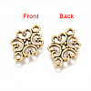 Tibetan Style Alloy Flower Links connectors LS-TIBE-990-AG-RS-2