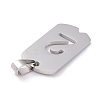 Non-Tarnish 304 Stainless Steel Pendants STAS-H144-02P-2-3
