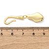 Brass S-Hook Clasps KK-U059-27G-01-3