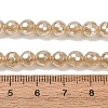 Electroplated Natural Agate Beads Strands G-B191-A07-6mm-07-5