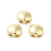 Oval Brass Beads KK-E102-25G-02-1
