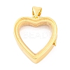 Rack Plating Brass Locket Pendants KK-F874-01G-05-1