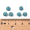 Polymer Clay Rhinestone Beads RB-H284-6MM-202-3