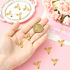 10Pcs 304 Stainless Steel Bowknot Connector Charms STAS-SC0010-53-4