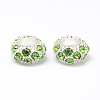 Alloy Rhinestone European Beads CPDL-H999-8-2
