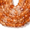 Natural Banded Agate Beads Strands G-D344-A34-03-5