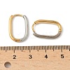 304 Stainless Steel Two Tone Hoop Earrings EJEW-P313-01C-G-5