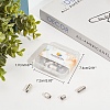 Brass Capsule Lace Lock Buckles KK-PH0001-29P-WH-8