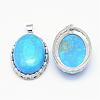 Synthetic Turquoise Pendants G-D851-07-2