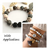 Yilisi 3 Strands 3 Style Natural Zebra Jasper Beads Strands G-YS0001-02-6