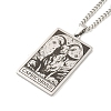 Non-Tarnish 304 Stainless Steel Tarot Pendant Necklaces NJEW-A026-01P-10-2
