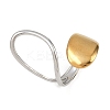 Adjustable 304 Stainless Steel Cuff Rings for Women LS-RJEW-B135-01GP-04-2