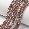 Electroplate Glass Beads Strands EGLA-A034-T4mm-J15-1