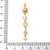 Brass Micro Pave Clear Cubic Zirconia Pendants LS-KK-D101-01B-G-3
