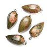 Natural Unakite Pendants GG-K002-16K-1