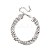 304 Stainless Steel Beads Multi-strand Bracelets LS-BJEW-K287-01P-4