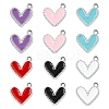 12Pcs 6 Colors Rack Plating Alloy Enamel Charms ENAM-YW0004-94A-2