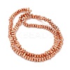 Electroplated Natural Lava Rock Beads Strands G-I360-H02-03-2