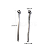 304 Stainless Steel Ball Head Pins X-STAS-M010-20mm-01-5