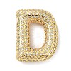 Rack Plating Brass Micro Pave Cubic Zirconia Pendants KK-Q790-01D-G-1