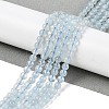 Grade A Natural Aquamarine Round Bead Strands LS-G-L417-13-A01-2