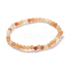 Natural Red Aventurine Beaded Stretch Bracelets BJEW-A117-A-24-2