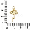 Brass Micro Pave Cubic Zirconia Pendants LS-KK-D105-04G-3
