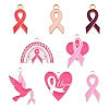 28Pcs 8 Styles Alloy Enamel Pendants ENAM-FS0002-36-1