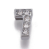 Alloy Rhinestone Slide Charms PALLOY-WH0065-28G-1