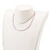 Natural Amethyst Beaded Necklaces NJEW-JN03315-01-5