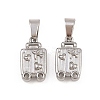 304 Stainless Steel Pendants STAS-B167-17B-P-1