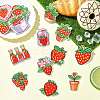 21Pcs 21 Styles Polyester Thread & Non-woven Fabric Iron on Patches DIY-CJ0003-13-6