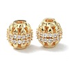 Brass Clear Cubic Zirconia Beads KK-B072-08G-1
