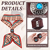 Flower Imitation Leather Scarf Clips AJEW-WH20001-16A-01-6