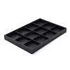 Stackable Wood Display Trays Covered By Black Leatherette X-PCT106-4