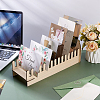 Hollow Bowknot Wooden Display Stands for Cards Holder ODIS-WH0031-03-2