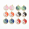 Rack Plating Alloy Enamel Charms ENAM-Q444-011-RS-1