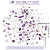 Natural Amethyst and Natural Rose Quart Chips Beads G-PH0031-02-2