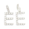 Brass Micro Pave Clear Cubic Zirconia Pendants ZIRC-J039-18P-E-1