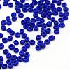 Frosted Opaque Glass Seed Beads SEED-R029-4mm-A09-1