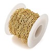 Rack Plating Oval Brass Link Chains KK-K392-61G-2