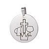 Tarnish Resistant 201 Stainless Steel Pendants LS-STAS-E450-04P-AAA-1