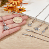 6Pcs Alloy Charms Ceiling Fan Pull Chain Extenders HJEW-LP00066-1
