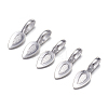 Tibetan Style Alloy Glue-on Flat Pad Bails LS-TIBEP-AB3348Y-S-NF-4
