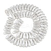 Electroplated Glass Pearl Beads Strands GL-CBA64F3-01C-3