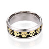 201 Stainless Steel Wide Band Finger Rings RJEW-T005-10-21C-2