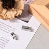 Tarnish Resistant 304 Stainless Steel Bayonet Clasps STAS-F122-34P-6
