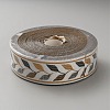 Leaf Pattern Polyester Ribbons OCOR-WH0112-004-1