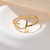 304 Stainless Steel Cuff Rings for Women RJEW-D285-01G-L-4
