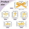 100Pcs Bowknot Alloy Pendants & Links Sets Charms FIND-GA0004-85-2